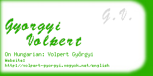 gyorgyi volpert business card